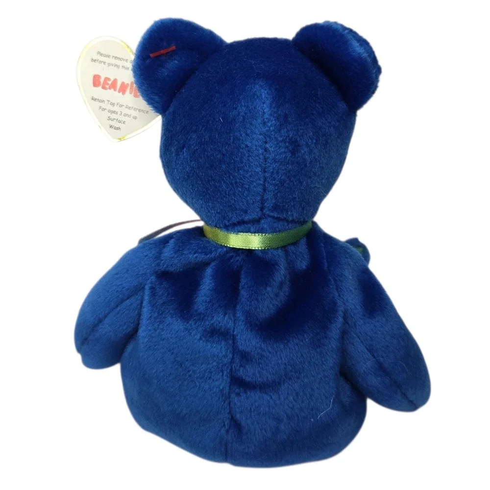 Ty Beanie Babies Clubby Teddy Bear Vintage Retro 1998 Blue 6